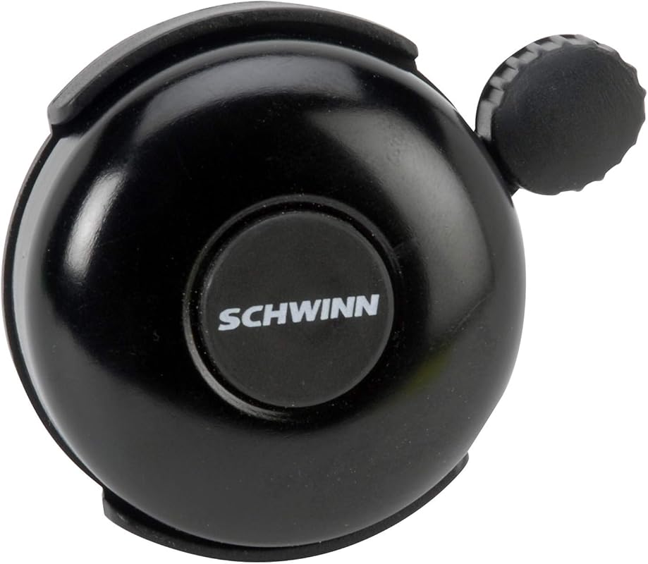 Schwinn Classic Black Bike Bell, Easy Install, Loud Ringing Sound for