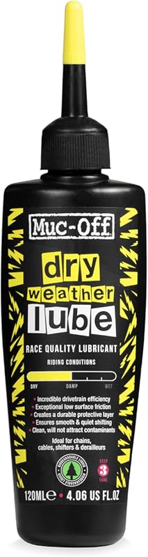 Muc-Off Bio Dry Wax Chain Lube with Microfiber Cloth – Smooth Shifts, 