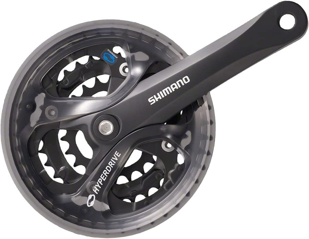 Shimano M361 Hybrid Crankset in Black