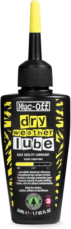 Muc-Off Bio Dry Wax-Based Bike Chain Lube with Microfiber Cloth – Redu