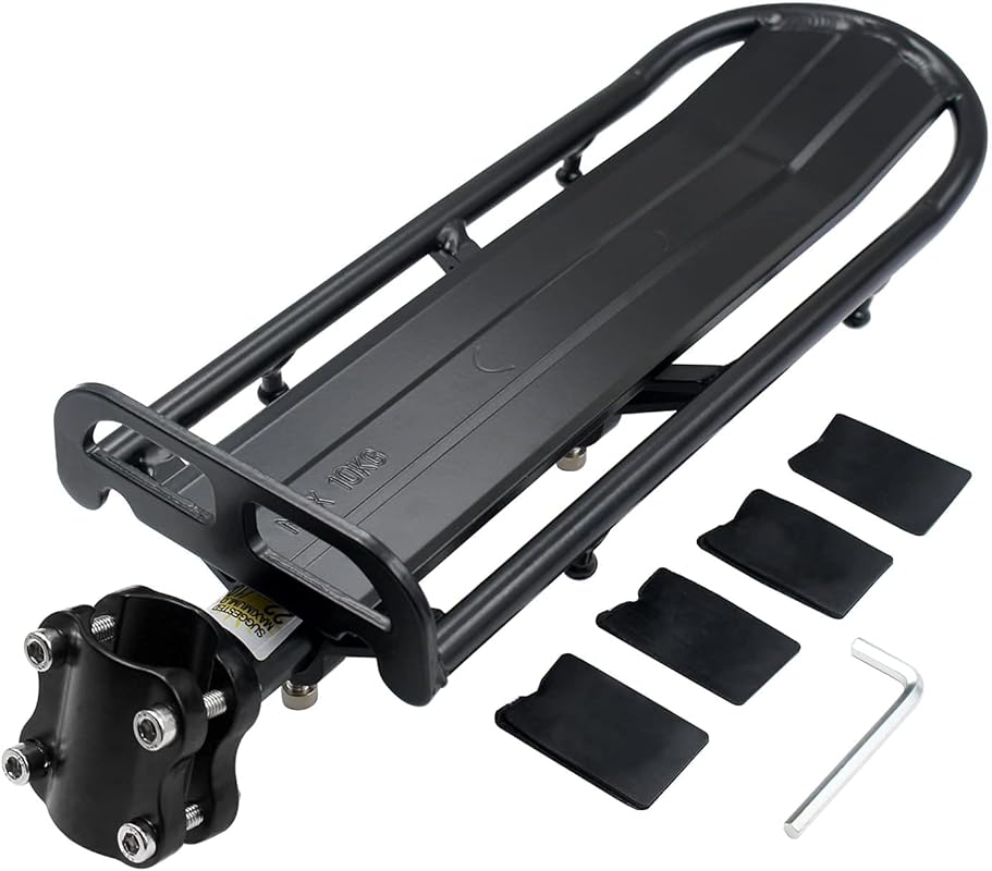 Outtag Aluminum Alloy Rear Bike Rack with Quick Release, Heavy Duty Ca