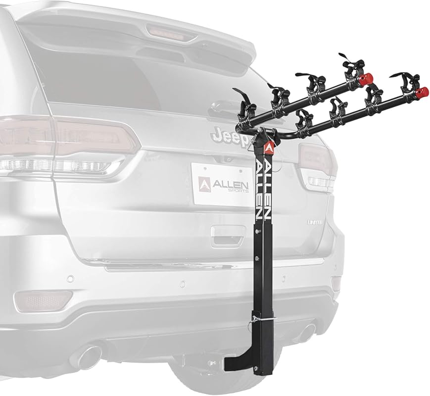 Allen Sports Deluxe 4-Bike Hitch Mount Rack for 2-Inch Receiver