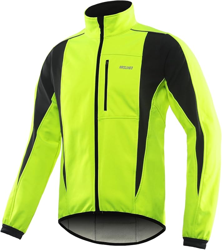ARSUXEO Winter Thermal Softshell Jacket: Windproof, Waterproof, 15K Ra