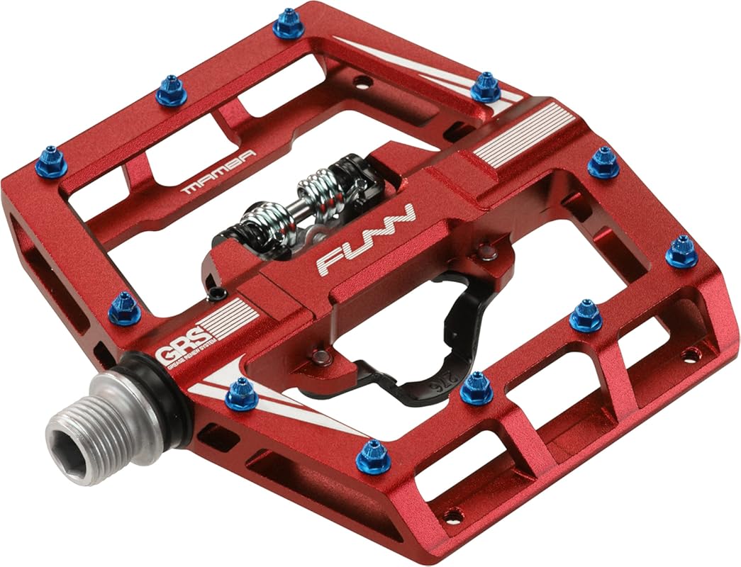 Funn Mamba Clipless Pedals with SPD Compatibility, Single-Sided CrMo A