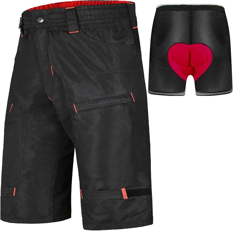 Single Tracker Mountain Bike Cargo Shorts with G-Tex Padded Undershort