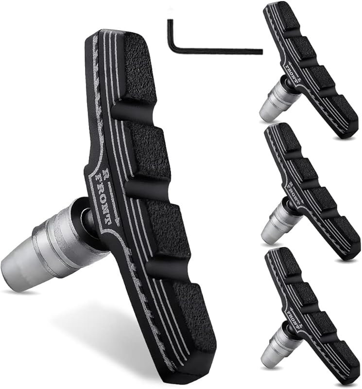 Premium Hapleby 4PCS V-Brake Pads with Hex Wrench for Mountain Bikes