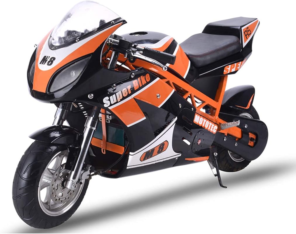 MotoTec 1000W 48V Electric Superbike Black