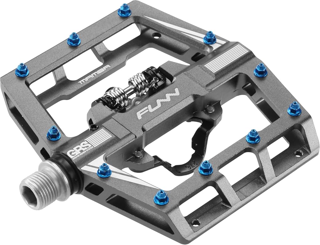 Funn Mamba Single-Sided SPD Clipless Pedals – CrMo Axle for MTB/BMX/Gr