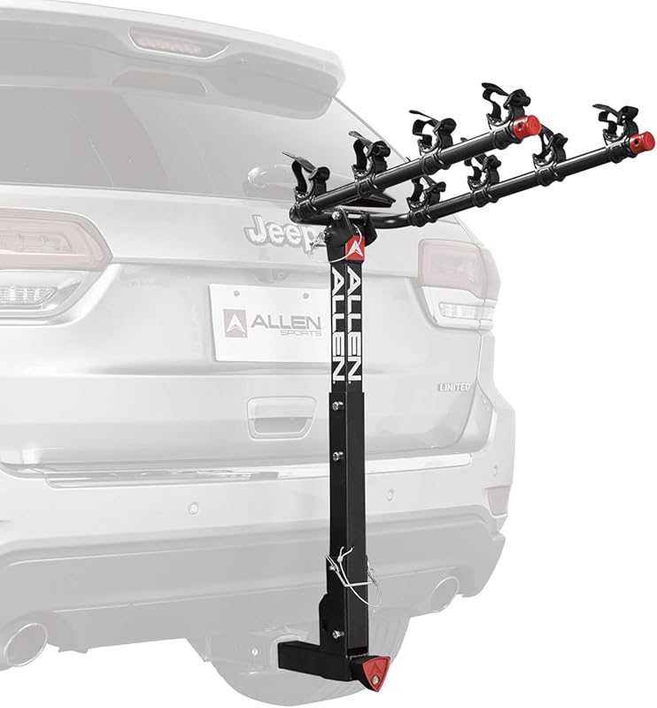 Allen Sports Deluxe Locking 4-Bike Hitch Carrier for 2-Inch Hitch