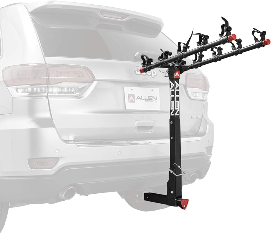 Allen Sports Deluxe 5-Bike Hitch Carrier with Locking Quick Release Mo