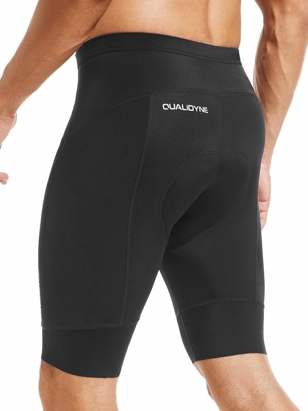 Qualidyne Men's 3D Padded Cycling Shorts for Road & Mountain Biking
