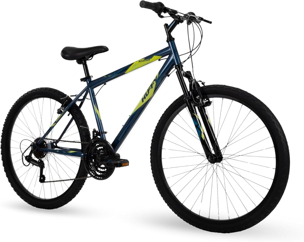 Huffy Stone Mountain Bike – 6-Speed or 21-Speed, Adjustable Saddle, Shimano