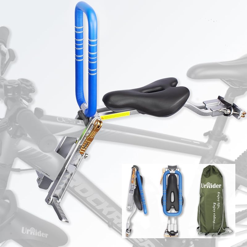 UrRider Front Mount Child Bike Seat for 2-6 Years, Tool-Free Installat