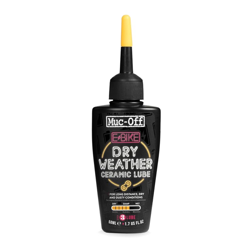 Muc-Off eBike Dry Chain Lube, 1.7 fl oz - Bike Lube, Bike Chain Oil, C