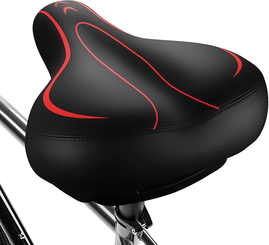 Xmifer Oversized Replacement Bike Seat with Waterproof Leather & Extra