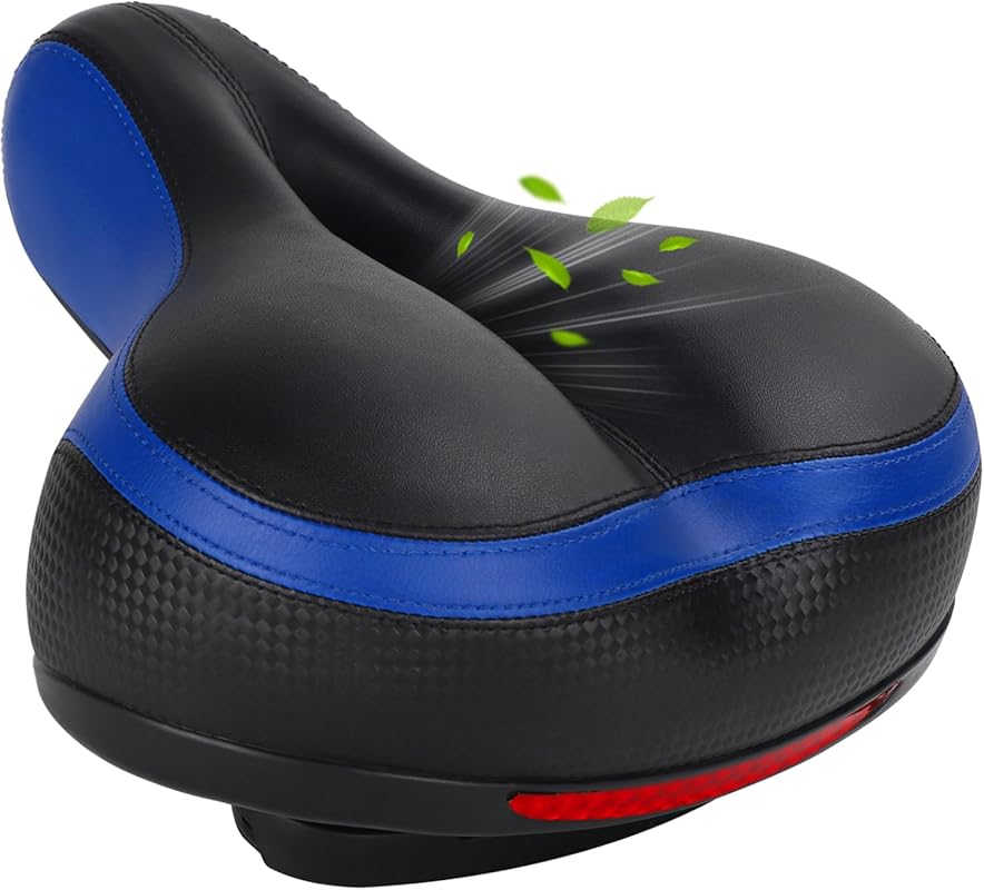Wide Comfort Bike Seat with 6cm Padding for Men & Women, Fits Peloton