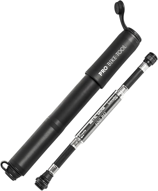 Pro Bike Tool Mini Bike Pump Compact Portable Hand Pump for Presta & S