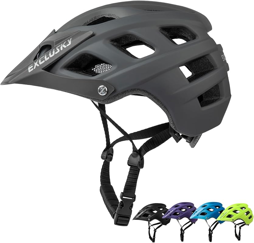 Lightweight mountain bike helmet for men and women with adjustable fit