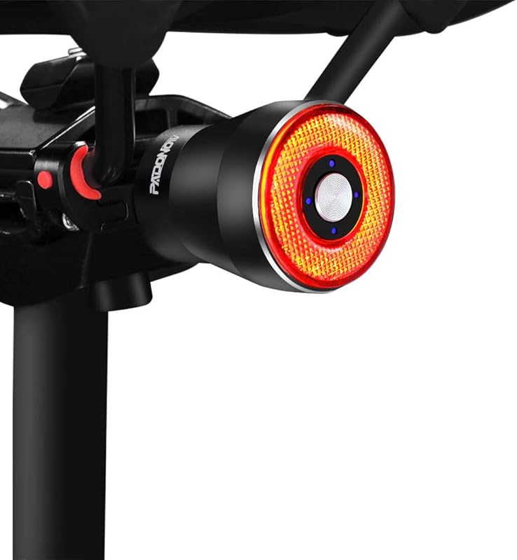 Padonow Smart Bike Tail Light Auto On/Off, Brake Sensor, Ultra Bright