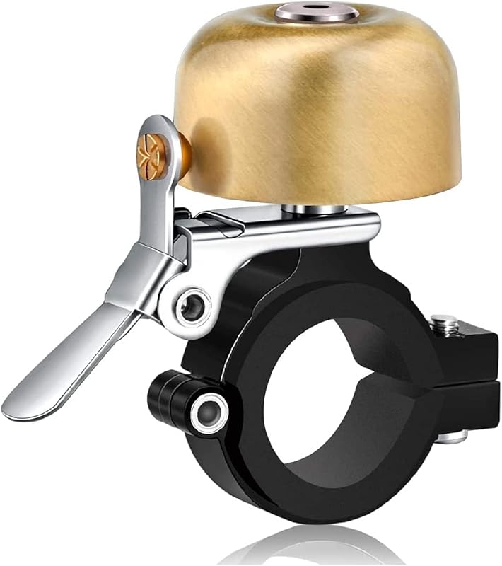 Classic Brass Bike Bell, Loud Retro Sound, Universal Fit for Kids & Ad