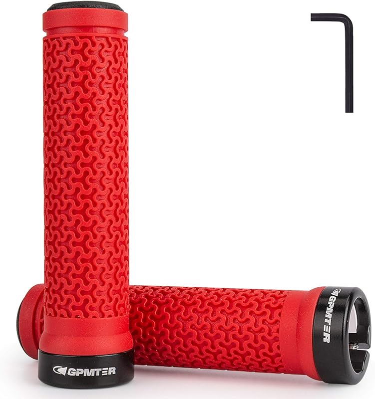 Universal Soft Non-Slip Single Lock-on Grips for MTB, BMX & Scooters
