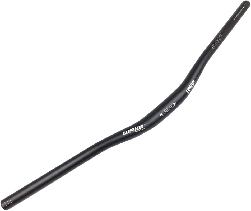 Wake 780mm Aluminum MTB Handlebar, Riser Bar, Matte Black Finish, Extr