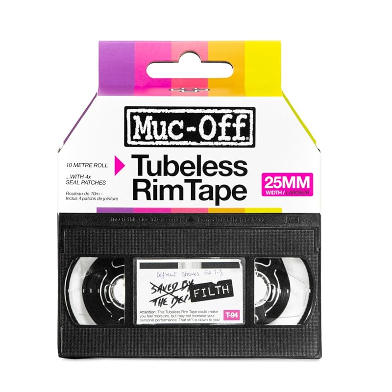 Muc-Off Tubeless Rim Tape 25mm Adhesive Bike Tire Liner for MTB Road G