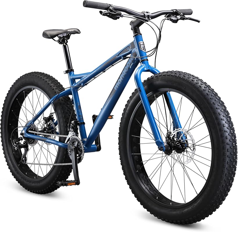 Mongoose Juneau Men & Women's Fat Tire Mountain Bike with 26x4