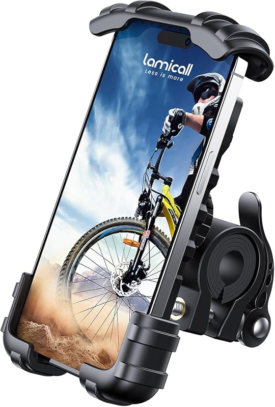 Lamicall Bike Phone Holder – Motorcycle Mount with Handlebar Clamp for