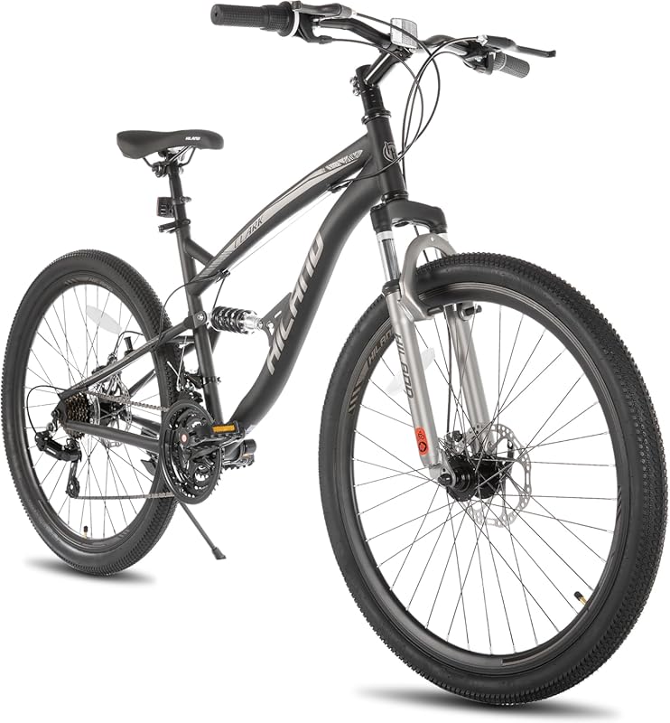 Hiland Full Suspension Mountain Bike with 21 Speed, 26