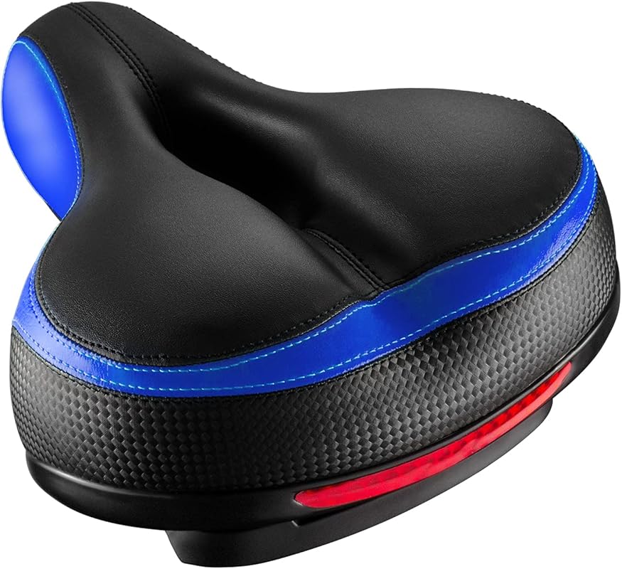 Most Comfortable Dual Shock Memory Foam Waterproof Bicycle Seat with R