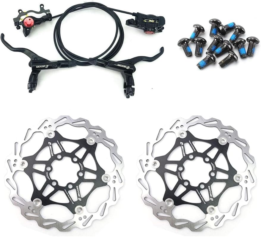 Zoom Hydraulic Disc Brakes MTB Set with 160mm Floating Rotor & Color B