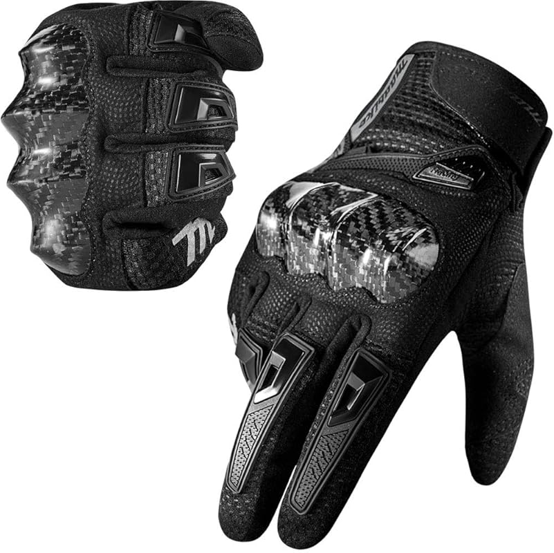 MADBIKE MD66 Touchscreen Motorcycle Gloves with Carbon Fiber Knuckles 