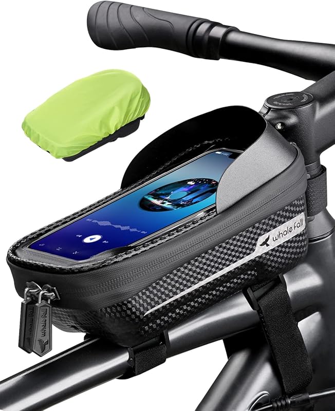 Whale Fall Waterproof 3D EVA Bike Frame Bag – Phone Holder Top Tube Po
