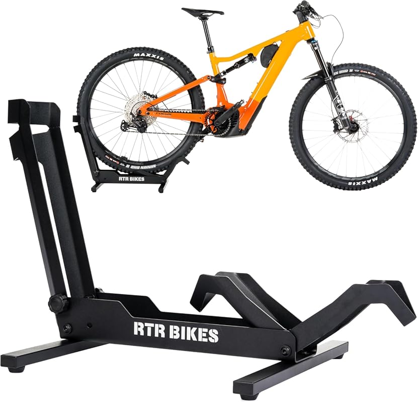RTR BIKES Brutus Heavy Duty Steel Bike Floor Stand for E-Bikes & MTB,