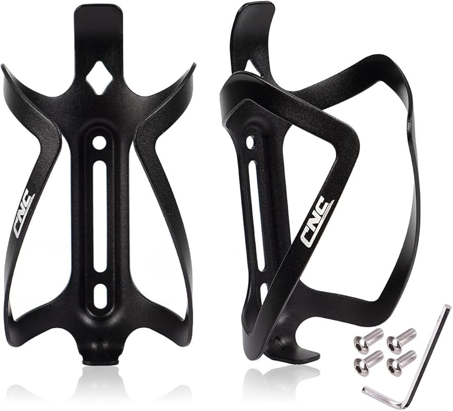 CNC 2-Pack Black Bike Water Bottle Cage for Road & Mountain Bikes, Lig