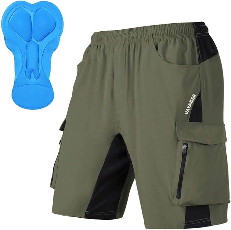 Men's Lightweight 3D Padded MTB Shorts with Loose Fit