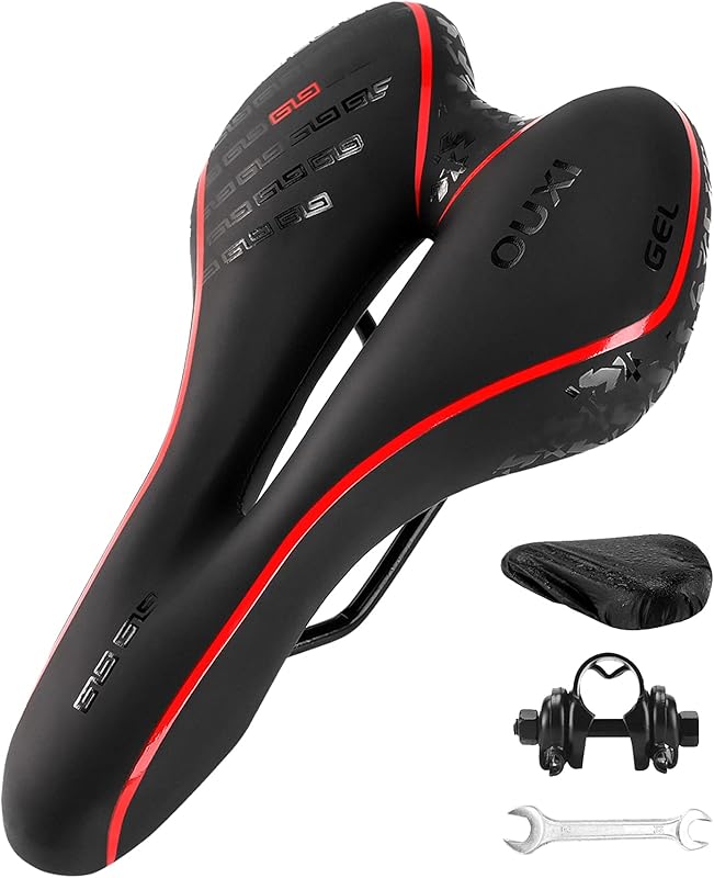 OUXI Comfort Gel Saddle Replacement Shock-Absorbing Waterproof for MTB