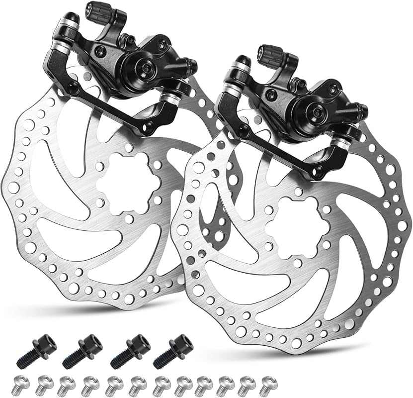 TOBWOLF Cable Disc Brake Kit with Aluminum Calipers & 160mm 6-Bolt Rot