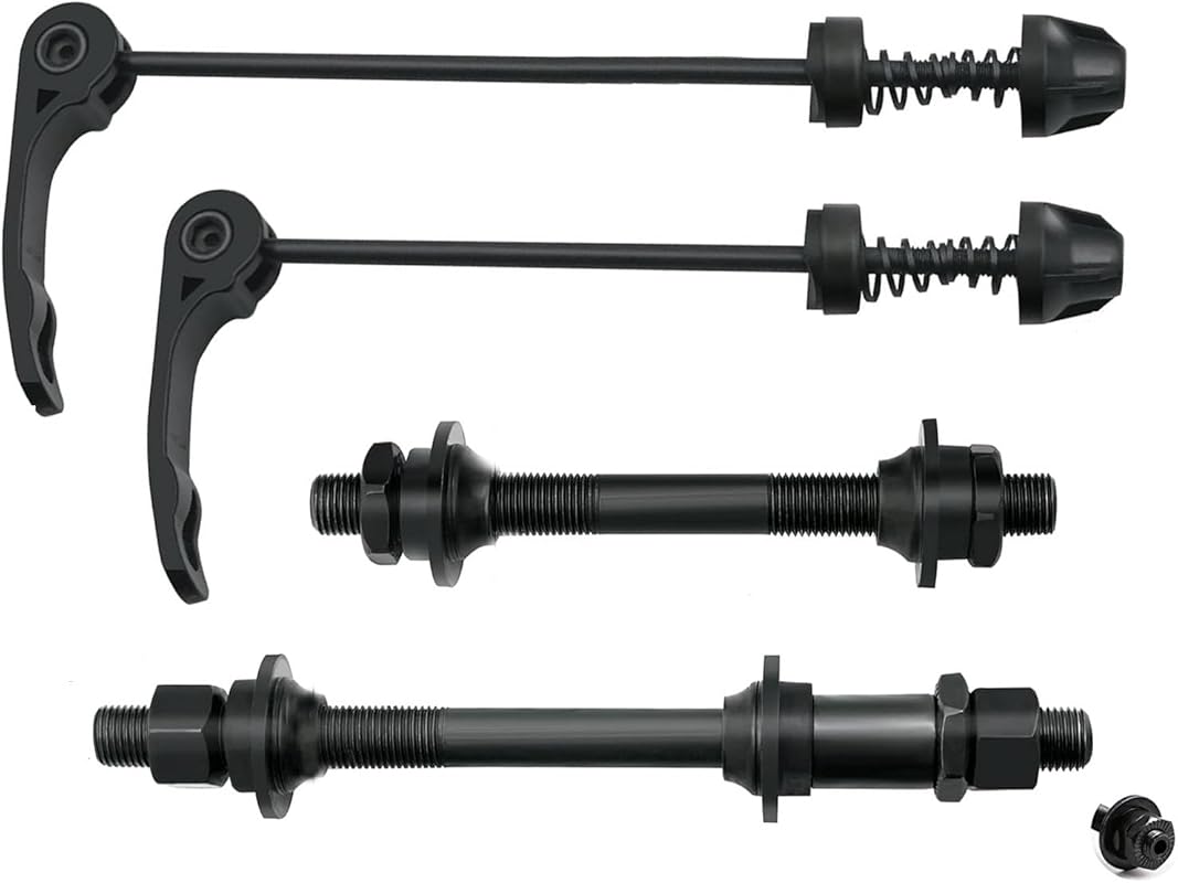 Free-fly MTB Quick Release Bicycle Hub Front & Rear Hollow Shaft Set S
