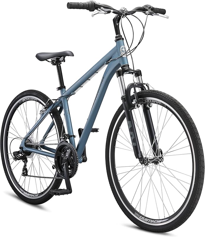 Schwinn Network 3.5 Hybrid Bike for Adults, 700c, 21-Speed, Aluminum F