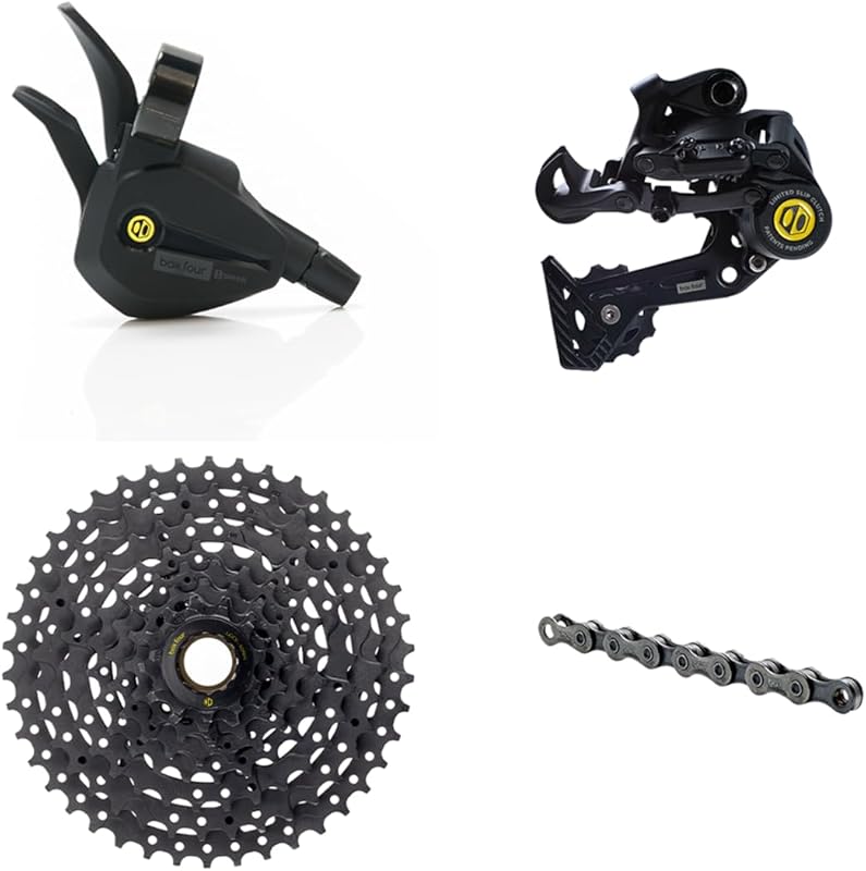 Box Four 8 Speed Multi Shift Groupset with Derailleur, Chain, and Cass