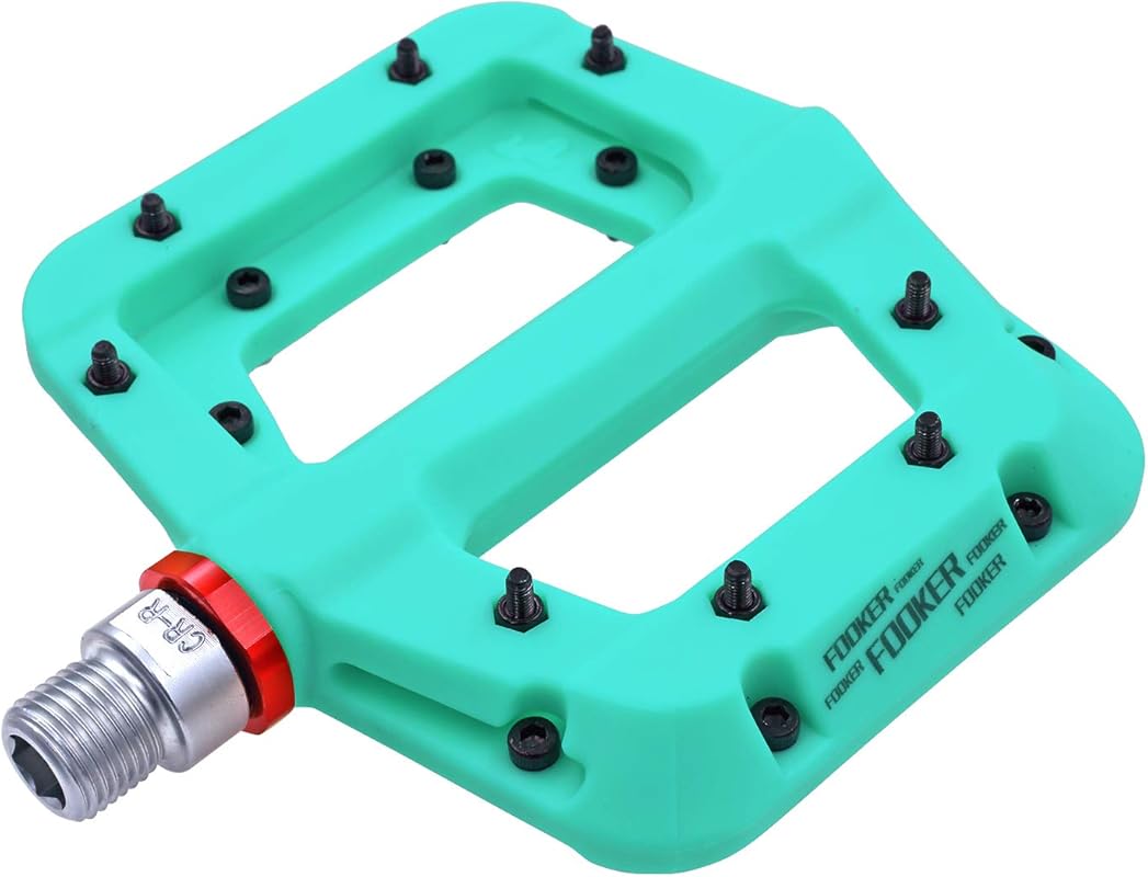 FOOKER MTB Pedals 3-Bearing Lightweight Nylon Fiber Platform for BMX &