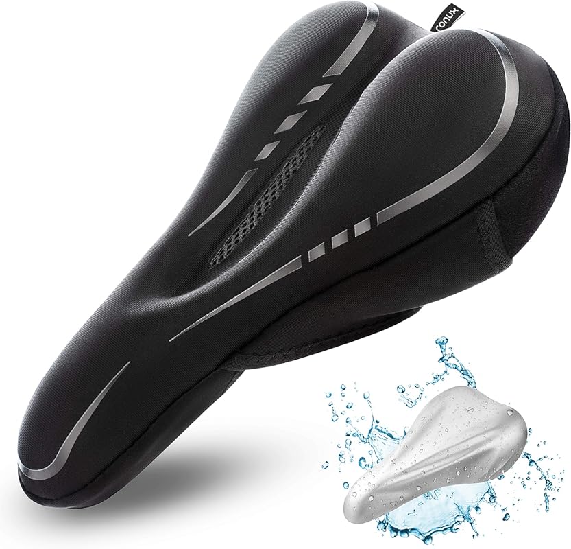 Narrow Gel Bike Seat Cushion – Extra Soft Memory Foam & Gel for Peloto