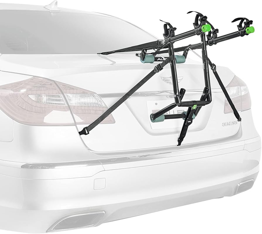 Allen Sports Deluxe 2-Bike Trunk Rack, Model ZN102, Easy Carry, No Hit