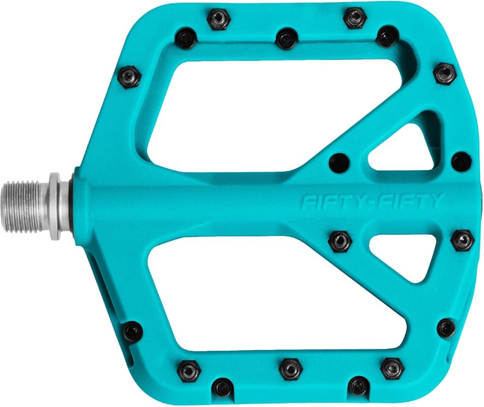 FIFTY-FIFTY Non-Slip MTB Pedals – Lightweight Nylon Composite, 9/16