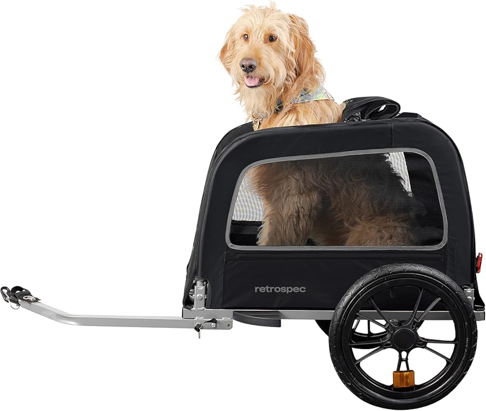 Retrospec Rover Waggin' Pet Dog Bike Trailer with Weather-Resistant Ca