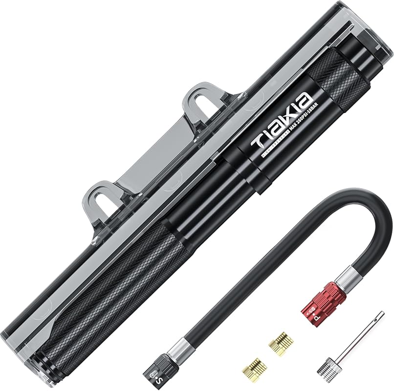 Tiakia High Pressure Aluminum Mini Pump with Bracket, 260 PSI for Pres