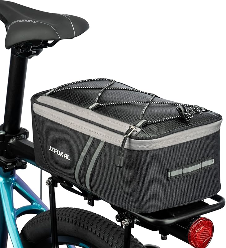 Waterproof Rear Bike Rack Pannier with Rain Cover & Reflector for 7L–1