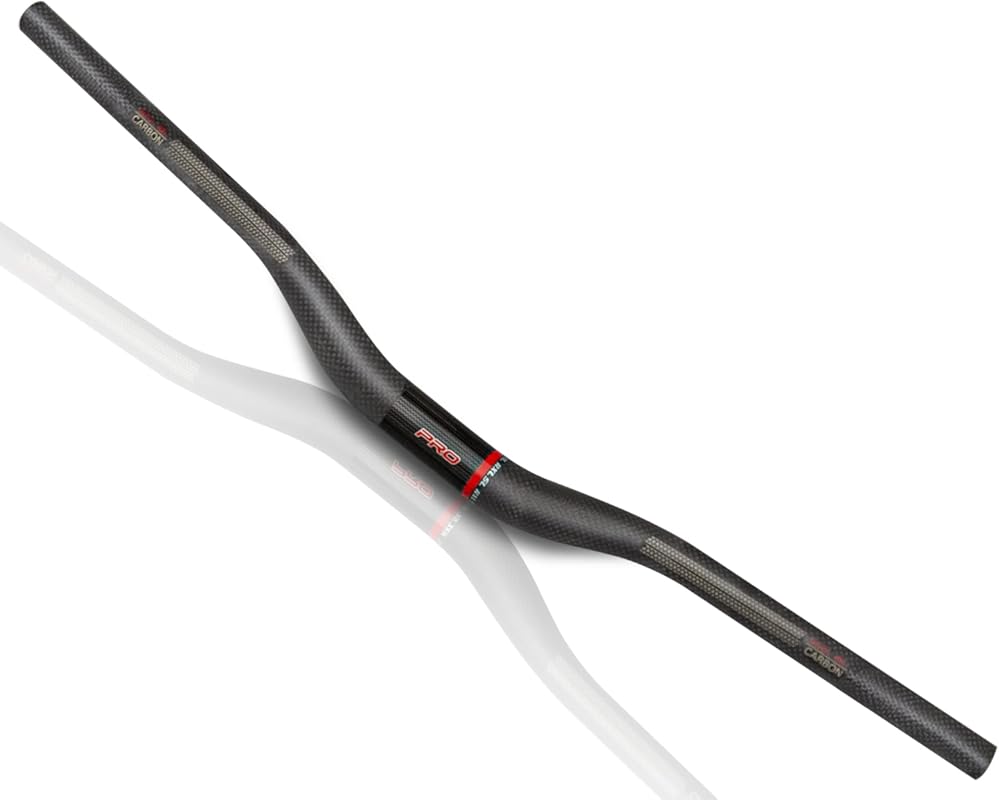 Carbon Fiber Mountain Bike Handlebars, Riser Bars, 31.8mm, 3K Matte Gl